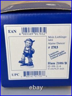 Goebel Ltd Ed Porcelain Marktplatz Dancer, Vintage German Cultural Decor Gifts