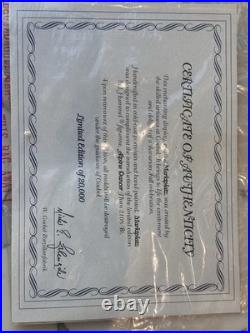 Goebel Ltd Ed Porcelain Marktplatz Dancer, Vintage German Cultural Decor Gifts