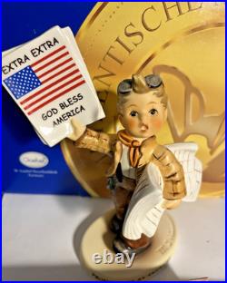 Goebel MI Hummel Figurine Extra Extra 2113 First Issue Limited Edition Box COA