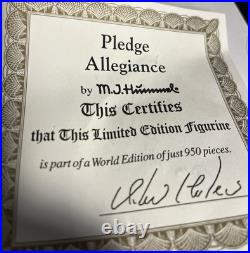 Goebel MI Hummel Figurine Extra Extra 2113 First Issue Limited Edition Box COA