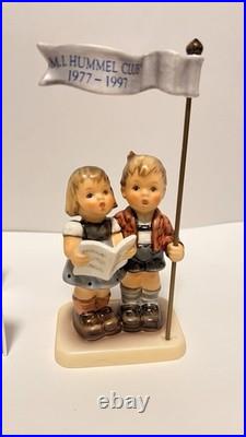Goebel MJ Hummel Club Exclusive Edition Figurines withMembers Only Plate Lot Of 7