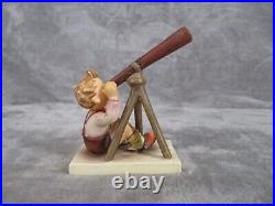 Goebel MJ Hummel Star Gazer Boy With Telescope Ceramic Figurine RARE Home Decor