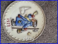 Goebel M. I. Hummel 25 Annual Plate 1972 West Germany 8 Bas Relief Porcelain