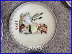 Goebel M. I. Hummel 25 Annual Plate 1972 West Germany 8 Bas Relief Porcelain