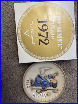 Goebel M. I. Hummel 25 Annual Plate 1972 West Germany 8 Bas Relief Porcelain