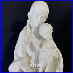 Goebel Madonna & Child Full Bee White Ceramic Germany 14.5 Tall