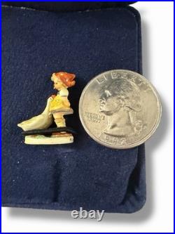 Goebel Olszewski Hummel Bronze Miniature Figurine GOOSE GIRL 283-P NEW IN BOX