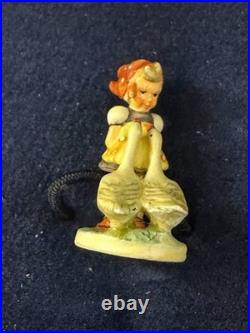 Goebel Olszewski Hummel Bronze Miniature Figurine GOOSE GIRL 283-P NEW IN BOX