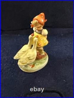 Goebel Olszewski Hummel Bronze Miniature Figurine GOOSE GIRL 283-P NEW IN BOX