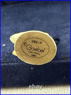 Goebel Olszewski Hummel Bronze Miniature Figurine GOOSE GIRL 283-P NEW IN BOX