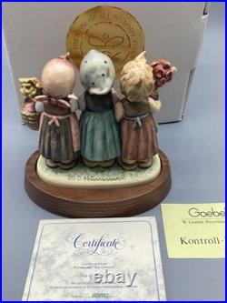 Goebel Trio of Wishes Figurine #1038 Hum 721 -2nd issue 00882 of 20,000 COA