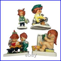 Goebel W. Germany Redheads Hummel Porcelain Figurines by Charlot Byj Lot of 4 Goebel W. Germany Redheads Hummel Porcelain Figurines by Charlot Byj Lot of 4