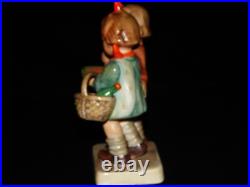 Goebel hummel figurine # 52/0 GOING TO GRANDMAS large 5.00 TMK 1 CROWN &TMK 2