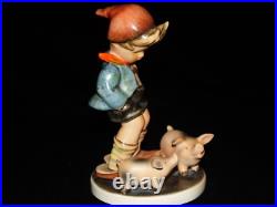 Goebel hummel figurine # 66 FARM BOY large 5.50 TMK 1 CROWN & TMK 2 FULL BEE
