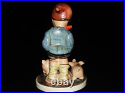 Goebel hummel figurine # 66 FARM BOY large 5.50 TMK 1 CROWN & TMK 2 FULL BEE