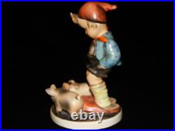 Goebel hummel figurine # 66 FARM BOY large 5.50 TMK 1 CROWN & TMK 2 FULL BEE
