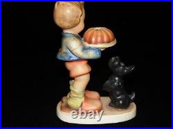 Goebel hummel figurine # 9 BEGGING HIS SHARE large 5,75 TMK 1 & TMK 2 CROWN