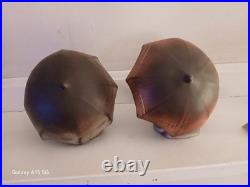 HUMMEL 5 UMBRELLA BOY 182/0 A 5 & UMBRELLA GIRL 152/0 B Etched w- 1957 Goebel
