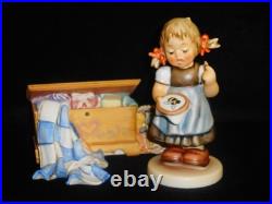 HUMMEL COLLECTORS FIGURE 2107/A Bee Hopeful Signed #1662 & LTD ED Hope Chest MIB