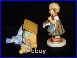 HUMMEL COLLECTORS FIGURE 2107/A Bee Hopeful Signed #1662 & LTD ED Hope Chest MIB