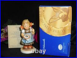 HUMMEL COLLECTORS FIGURE 2107/A Bee Hopeful Signed #1662 & LTD ED Hope Chest MIB