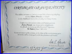 HUMMEL FIGURE 136 4/0 FRIENDS withFAWN & RARE #1069-D FARM FRIENDS HUMMELSCAPE