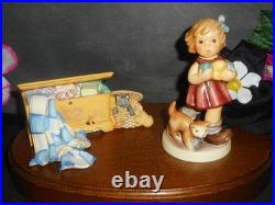 HUMMEL FIGURE 2107/B LITTLE KNITTER withKITTY & YARN & LIMITED EDITION HOPE CHEST HUMMEL FIGURE 2107/B LITTLE KNITTER withKITTY & YARN & LIMITED EDITION HOPE CHEST