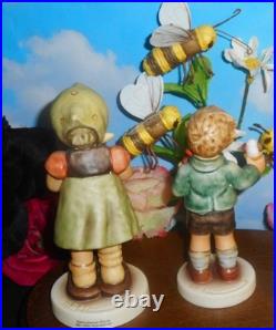 HUMMEL FIGURINES 2379 MY LITTLE HORSESHOE & 2293 PARLOR PAL withICE CREAMS MINT