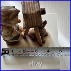 HUMMEL FIGURINE TM-2 THE PHOTOGRAPHER 5 DACHSHUND Full Bee Goebel Germany