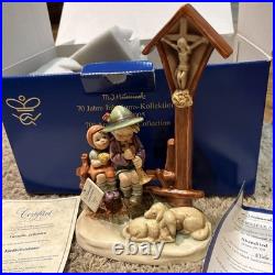 HUMMEL FIGURINE WAYSIDE DEVOTION 28/III GERMANY GOEBEL Sheep Jesus BOY GIRL