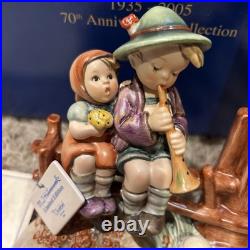 HUMMEL FIGURINE WAYSIDE DEVOTION 28/III GERMANY GOEBEL Sheep Jesus BOY GIRL