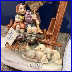 HUMMEL FIGURINE WAYSIDE DEVOTION 28/III GERMANY GOEBEL Sheep Jesus BOY GIRL
