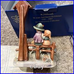 HUMMEL FIGURINE WAYSIDE DEVOTION 28/III GERMANY GOEBEL Sheep Jesus BOY GIRL