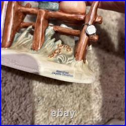 HUMMEL FIGURINE WAYSIDE DEVOTION 28/III GERMANY GOEBEL Sheep Jesus BOY GIRL