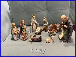 HUMMEL GOEBEL Nativity Set Christmas 1951 W. Germany 14PC STABLE 12 Piece