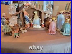 HUMMEL Goebel 15 PC NATIVITY SET #214 small perfect condition stable + Boxes
