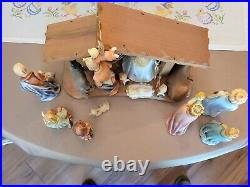 HUMMEL Goebel 15 PC NATIVITY SET #214 small perfect condition stable + Boxes