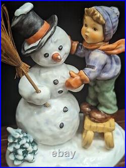 HUMMEL MAKING NEW FRIENDS 6 1st issue 1996 (Snowman withbroom and Boy)