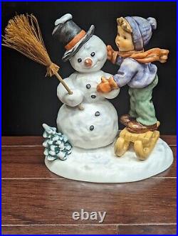 HUMMEL MAKING NEW FRIENDS 6 1st issue 1996 (Snowman withbroom and Boy)