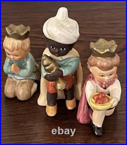 HX-256 Vintage 9pc. Goebel Hummel Child's Nativity Porcelain Figurines W. Germany