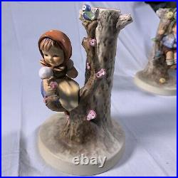 Highly collectible Goebel Hummel Girl In Tree With Bird Figurine 676