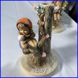 Highly collectible Goebel Hummel Girl In Tree With Bird Figurine 676