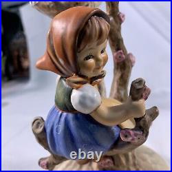 Highly collectible Goebel Hummel Girl In Tree With Bird Figurine 676