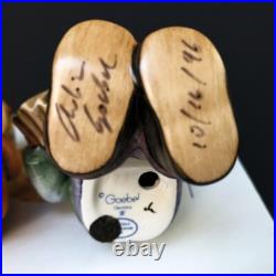 Hummel #759 To Keep You Warm + #771 Practice Makes Perfect Signed Chair COAs EUC