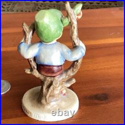 Hummel Apple Tree Boy & Girl 142 141 TMK-3 TMK-2 1950's Goebel Figurines