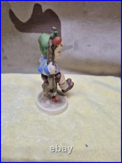 Hummel Apple Tree boy Figurine Goebel vintage W Germany 142 sitting in 2/0