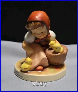 Hummel Chick Girl 57 2/0 Signed Christian Goebel Germany Girl WithBasket chicks