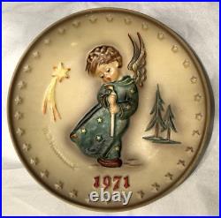 Hummel Figure Plate 1971 Hand Painted Goebel Porcelain W Germany Heavenly Angel
