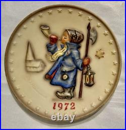Hummel Figure Plate 1972 Hand Painted Goebel Porcelain W Germany Hear Ye Hear Ye