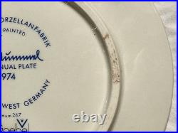 Hummel Figure Plate 1974 Hand Painted Goebel Porcelain W Germany Goose Girl
